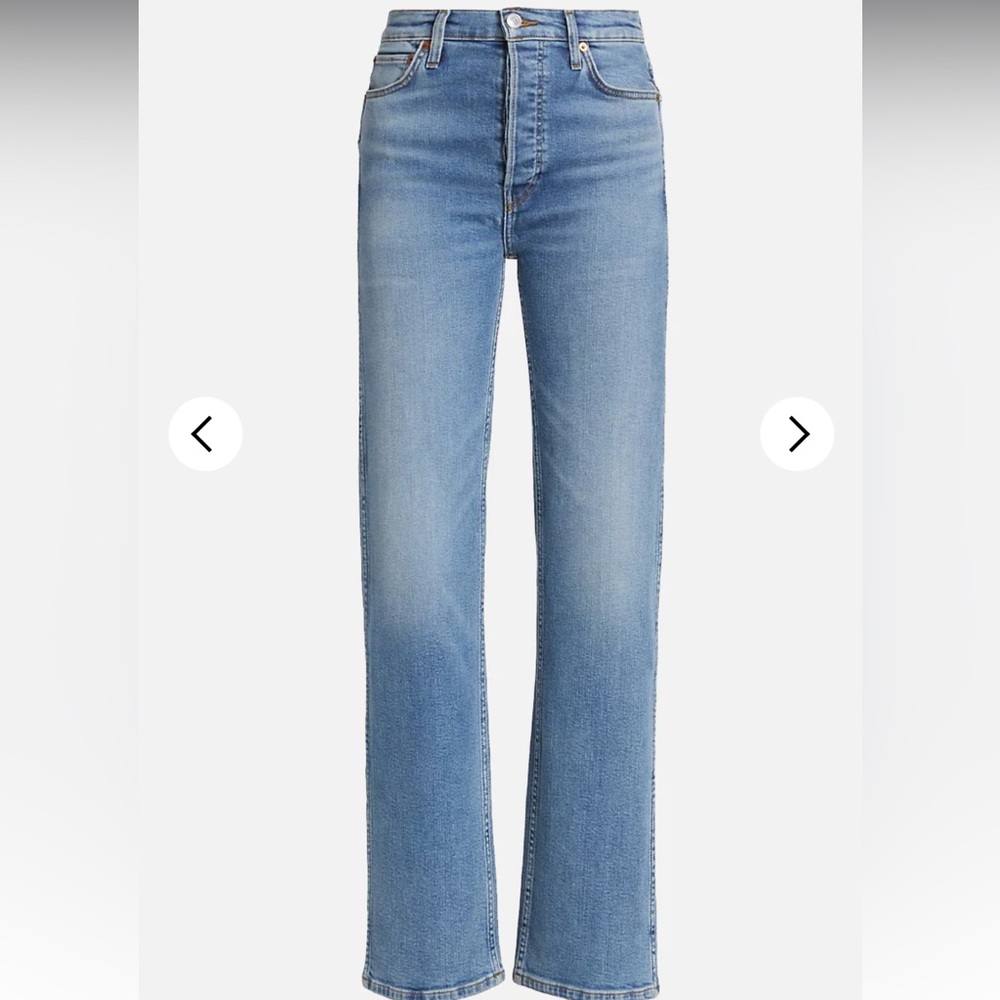 Redone 90’s high rise loose jeans in rio fade